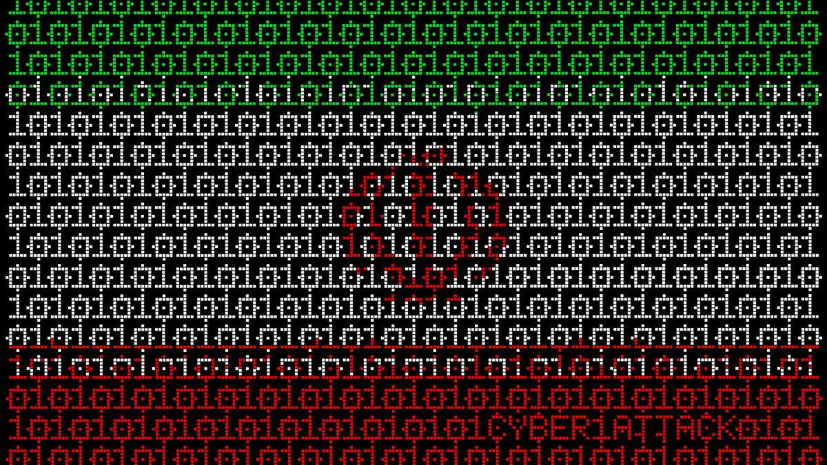 Iran flag with binary code interwoven with &amp;#039;cyber attack&amp;#039; superimposed on top to denote state-sponsored hacking