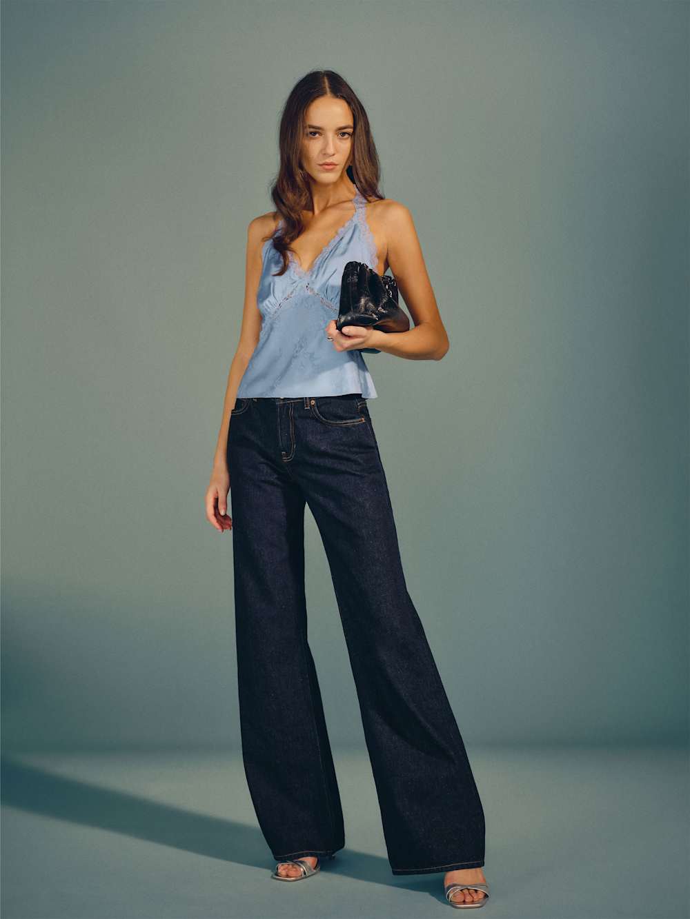 Cary Low Rise Slouchy Wide Leg Long Jeans