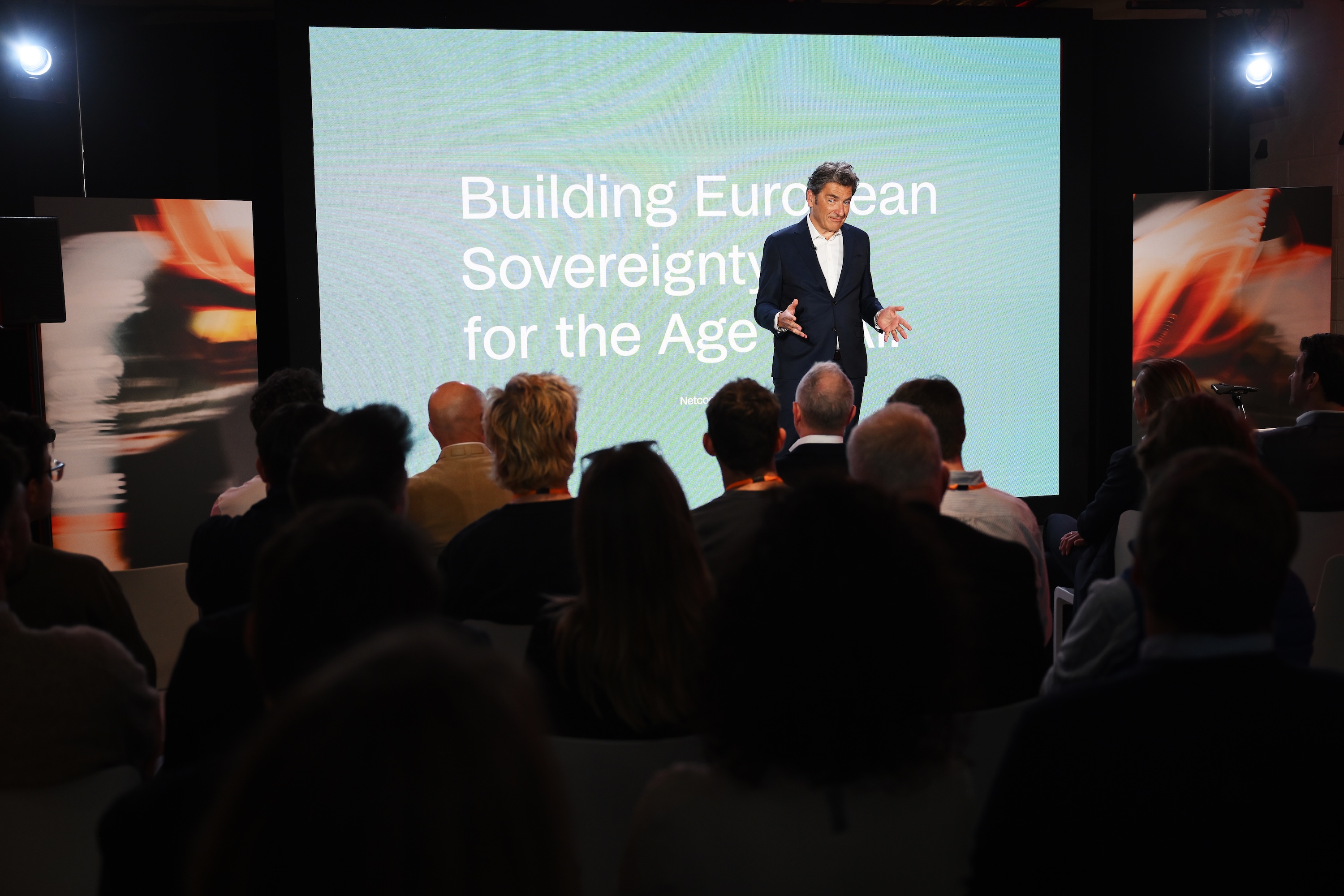 Andre Rogaczewski, CEO and Co-founder of Netcompany during the Netcompany INEOS Cycling Team press conference on April 28, 2026 in London, England