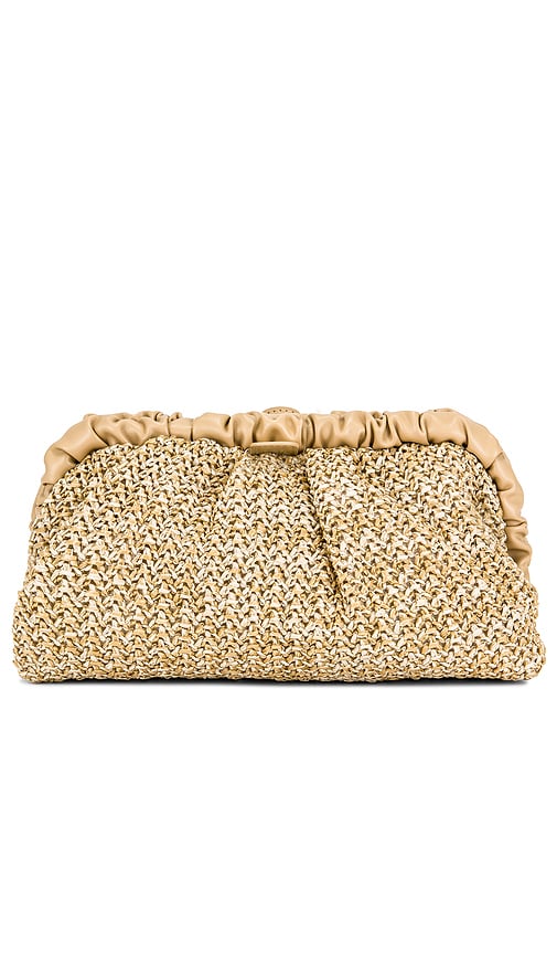 Amalia Pleated Woven Clutch