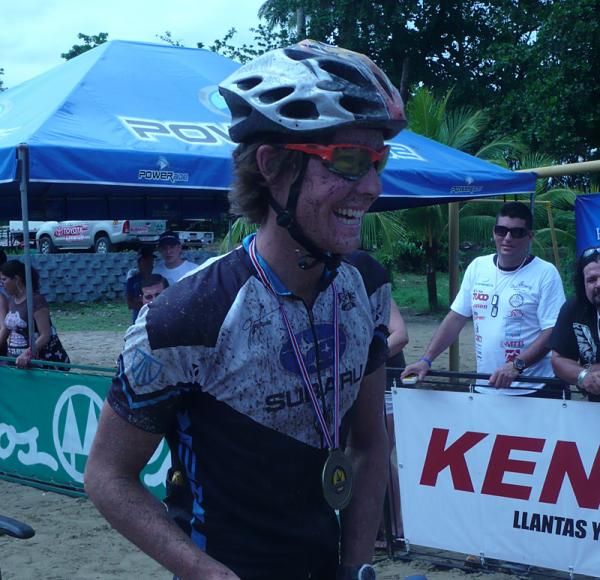 Sam Schultz should have gotten an award for most flats - five in four stages.