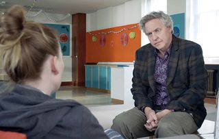 Jac with Bob on Holby City