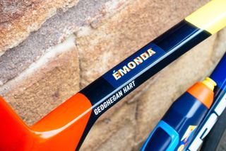 Trek were being very cryptic about the new bike ahead of its launch with both Madone and Emonda stickers overlaid on top of each other