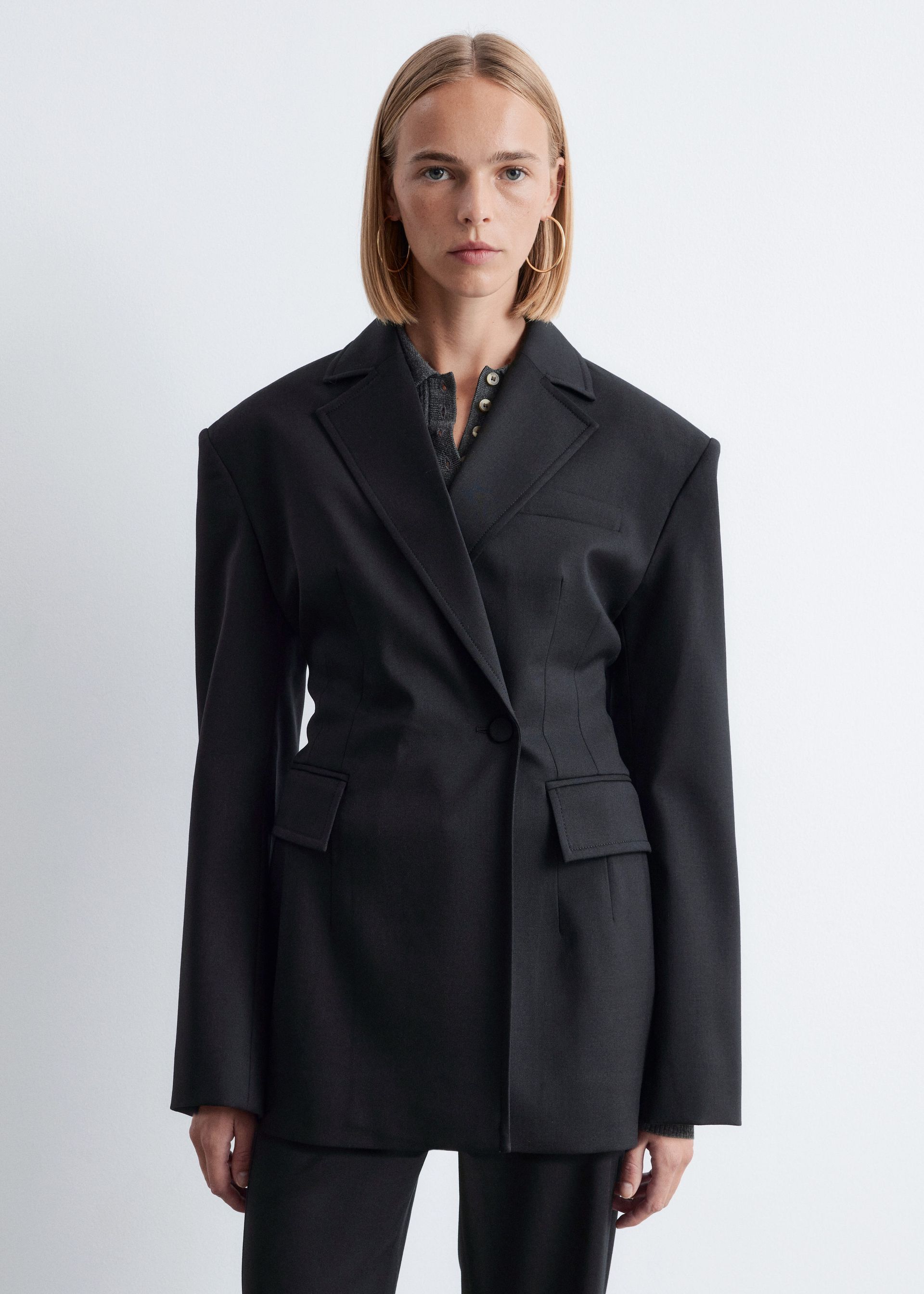 Double-Breasted Wool Blazer
