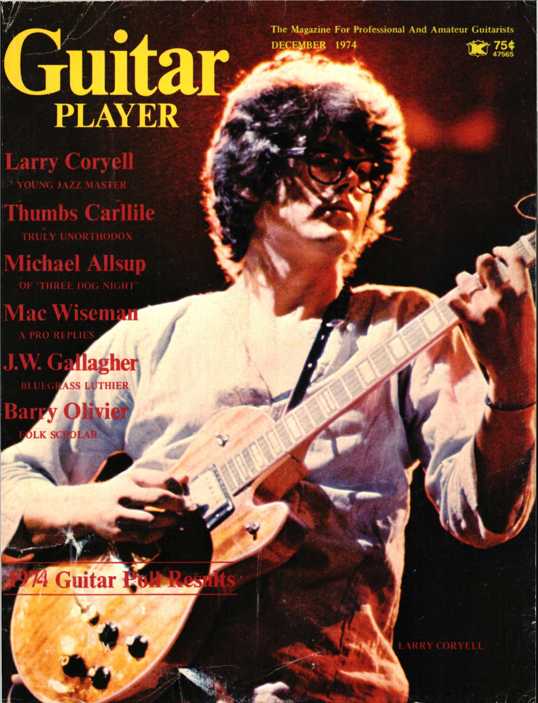 Guitar Player 1974 front cover