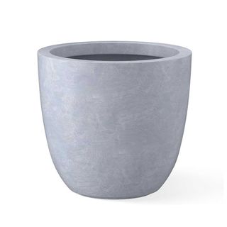 large gray indoor/outdoor concrete planter from Kante on white background