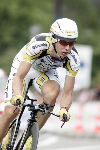 Tony Martin (Team Columbia-HTC) time trials to an 11th place finish.