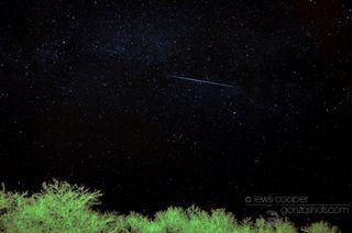 Lyrid Meteor Over Myton, Utah