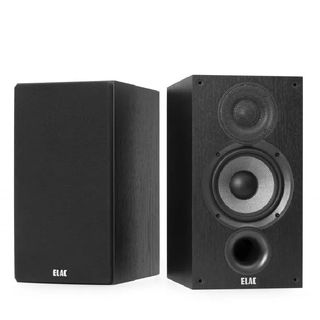 Elac Debut B5.2 speakers on white background