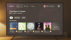 Android TV running the Qobuz app
