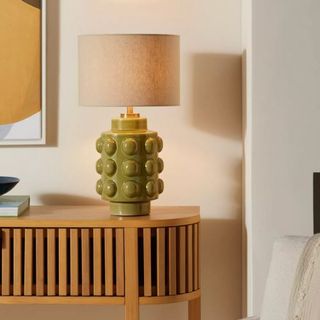 green bubble table lamp from john lewis