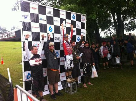 Elite men's podium at the Gravity East Series - WISP