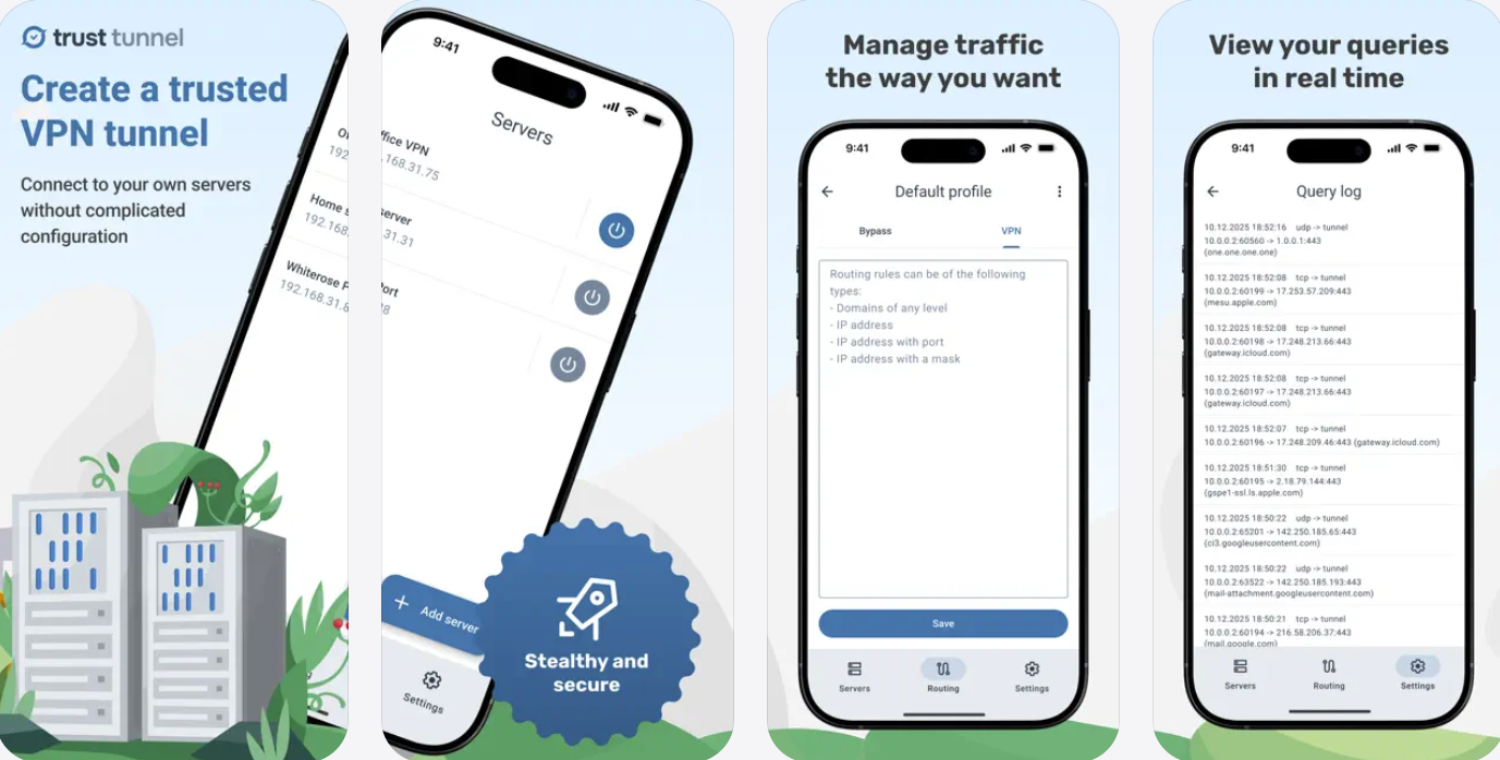 TrustTunnel spec on Apple App Store