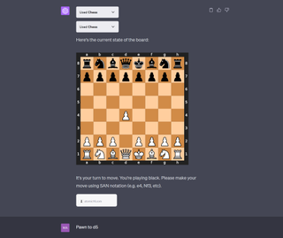 ChatGPT Chess plugin