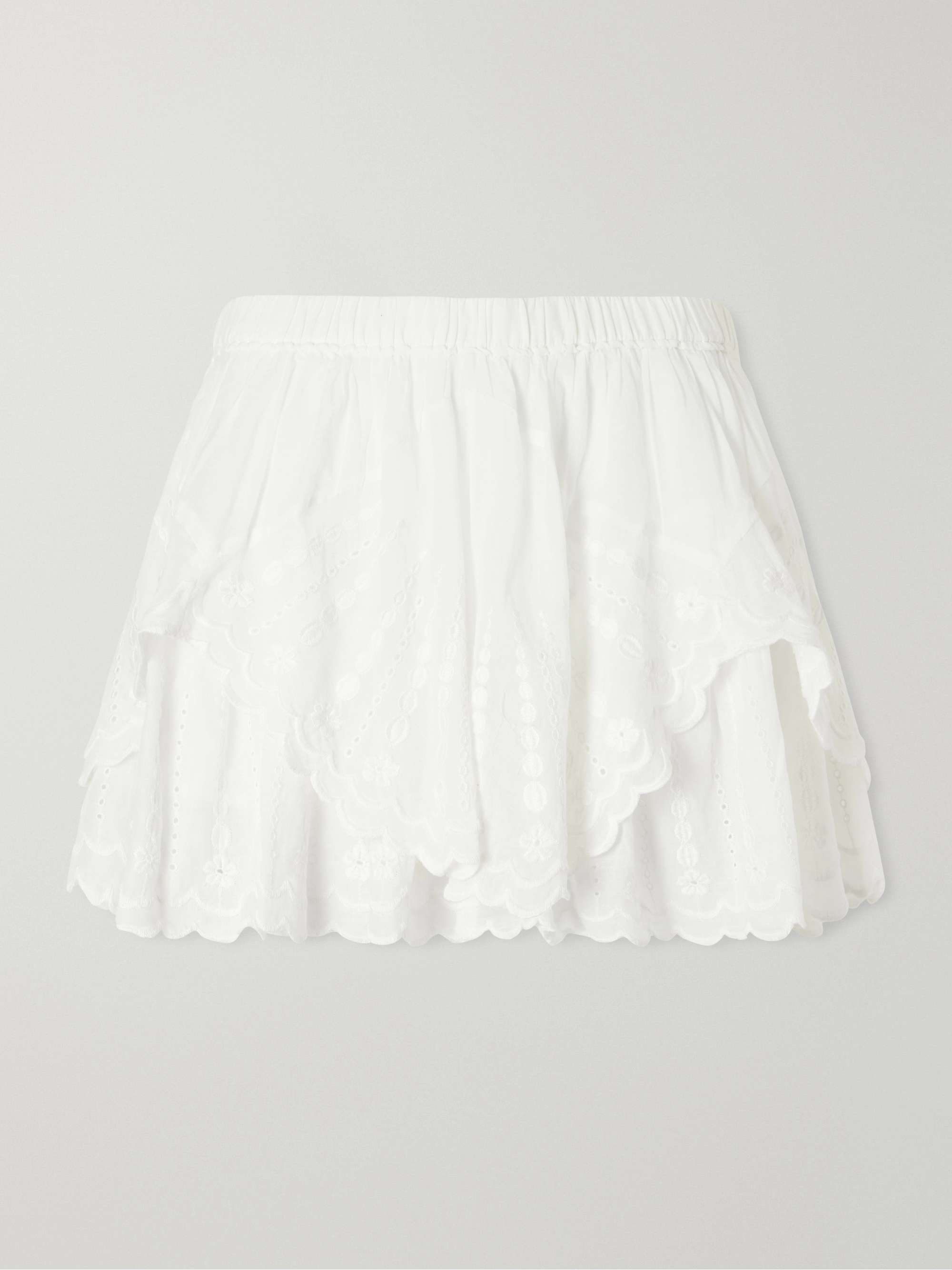 Layle Broderie Anglaise Cotton Shorts