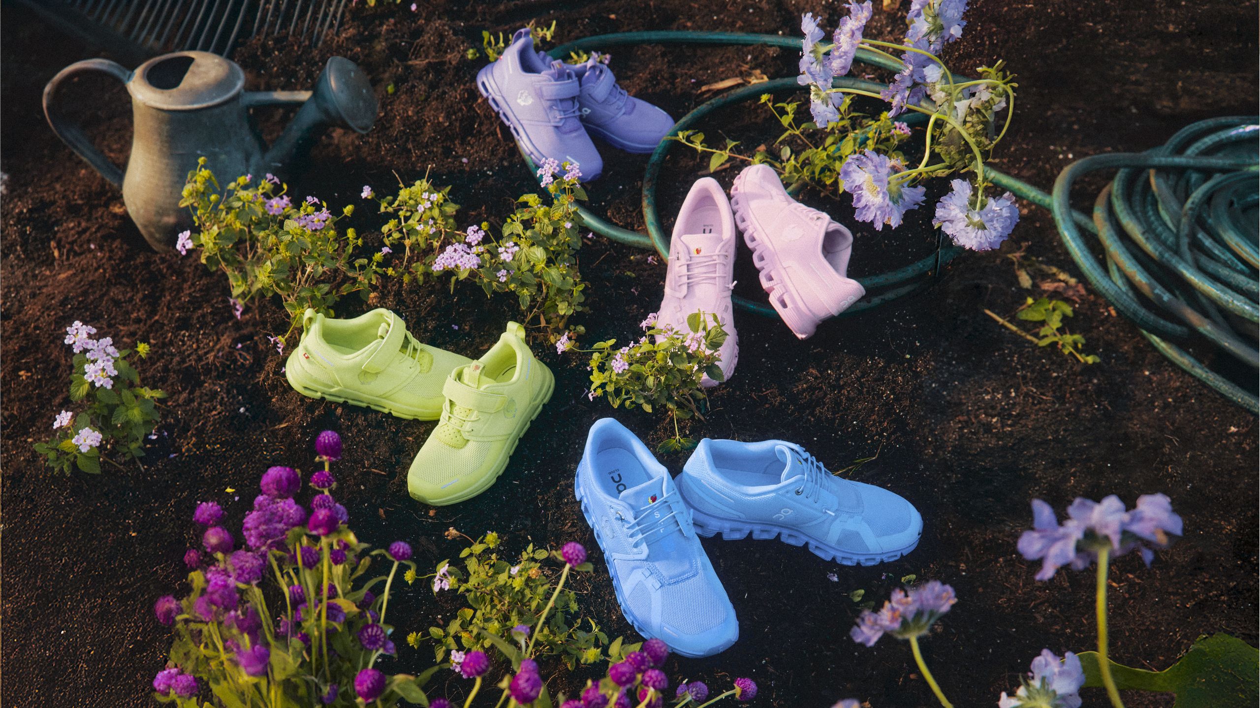 t3.com - Lee Bell - On and Sky High Farm Goods are back with a wildflower-inspired trainer drop for SS26