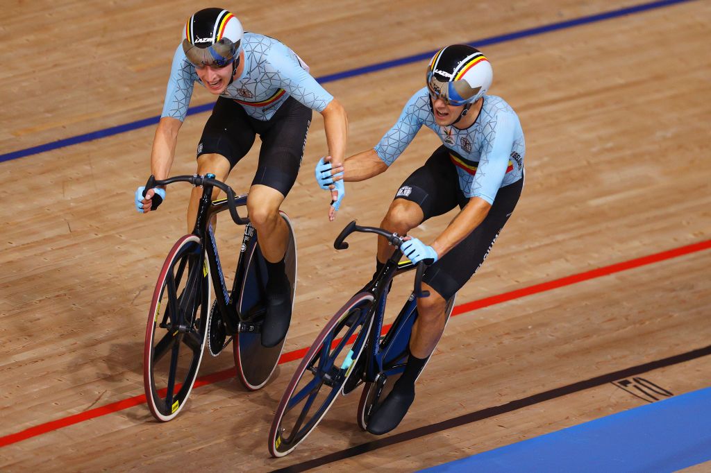 Beglium made a late attack in the men's Madison