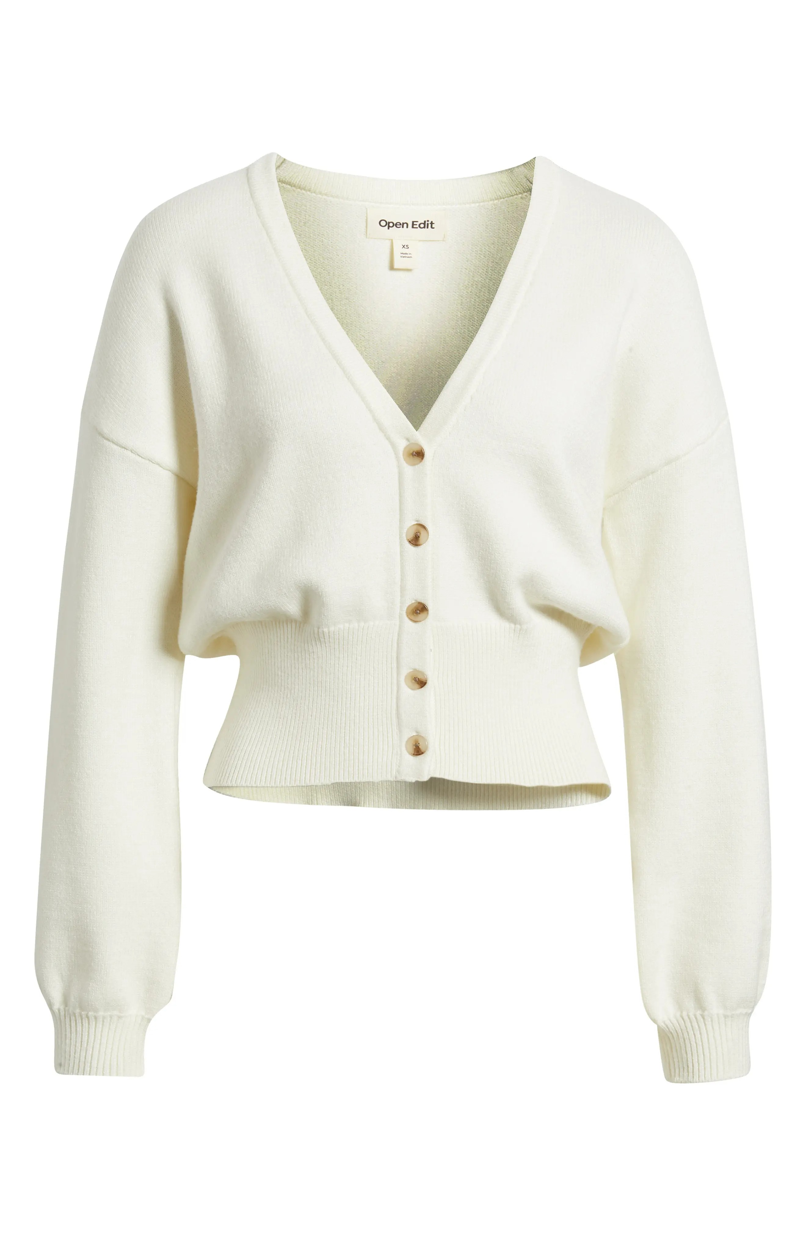 Open Edit, Rib Waist Cardigan