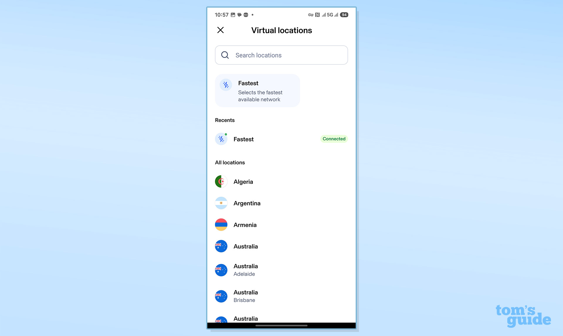 Screenshot of the Aura Identity Theft Protection app