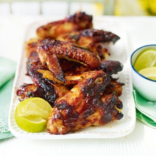 Sticky Chicken Wings with Lemongrass and Lime Leaf