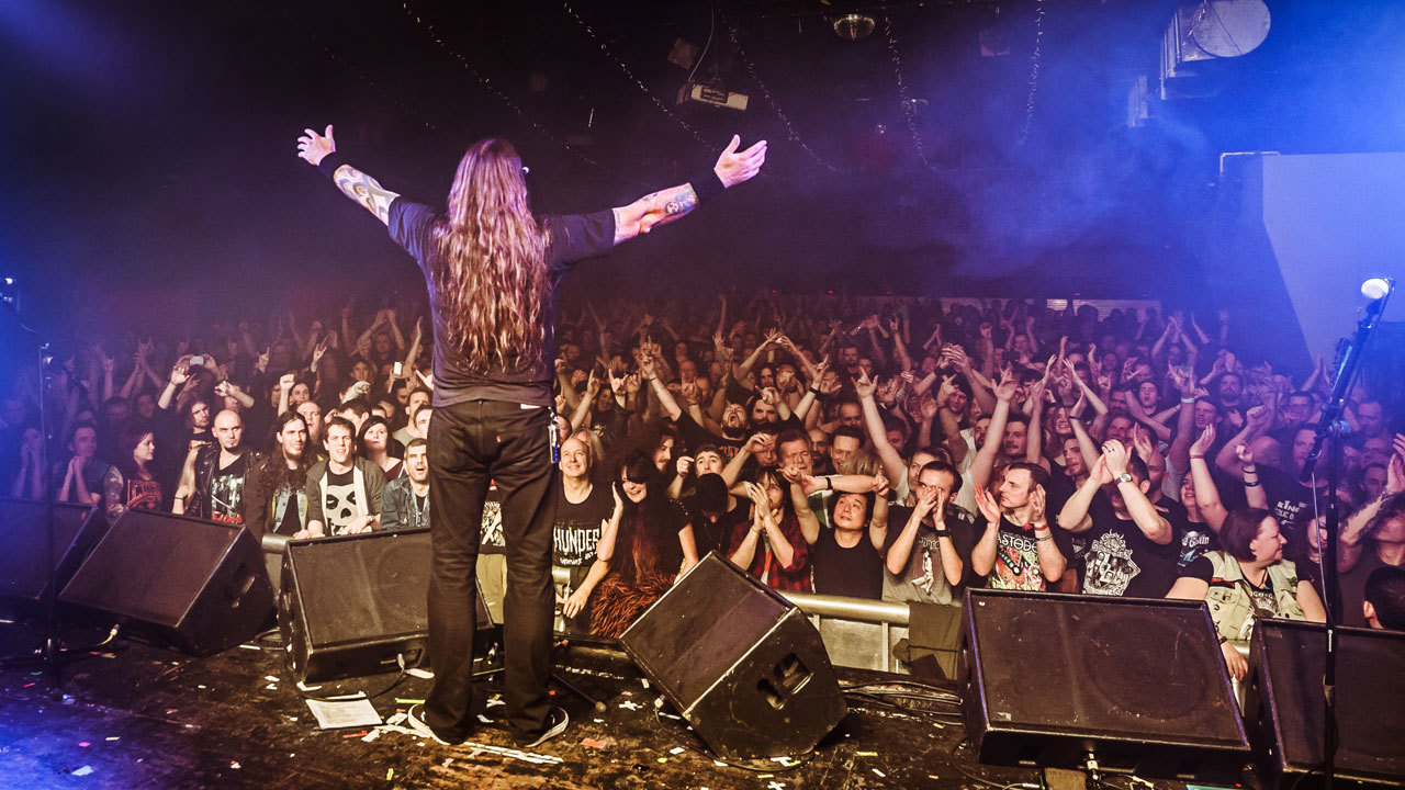 Orange Goblin frontman Ben Ward at the TeamRock fundraiser