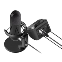 SteelSeries Alias Pro | USB | Condenser | Built-in shock absorber | 25 mm capsule | AI-enhanced noise cancellation | Stream mixer preamp | 50 Hz to 20,000 Hz | $369.99 $235.94 at Amazon (save $134.05)Price check: