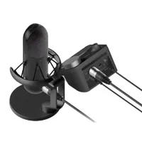 8. SteelSeries Alias Pro | USB | Condenser | Built-in shock absorber | 25 mm capsule | AI-enhanced noise cancellation | Stream mixer preamp | 50 Hz to 20,000 Hz | $369.99 $173.99 at Amazon (save $196)Price check: