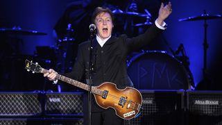 Paul McCartney performs on stage on his On The Run tour at Ahoy on March 24, 2012 in Rotterdam, Netherlands