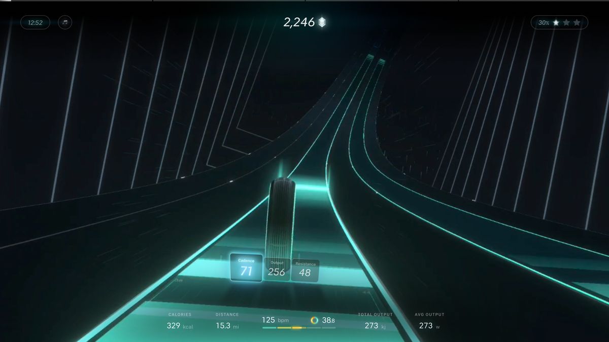 An example of Peloton Lanebreak's user interface