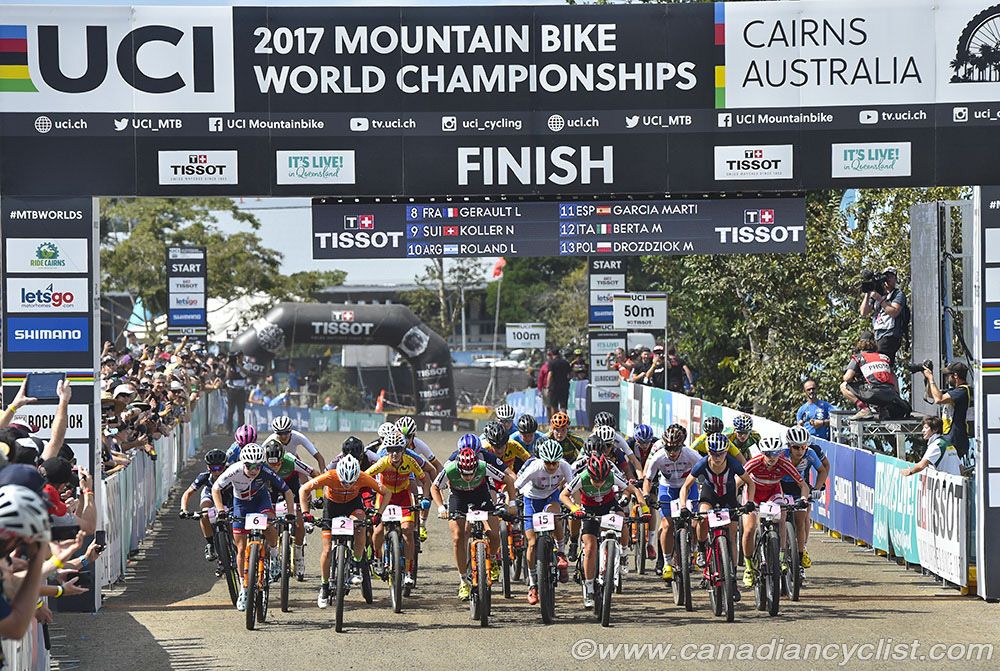 The women's U23 race gets underway