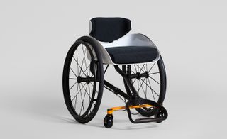 A modern wheelchair.