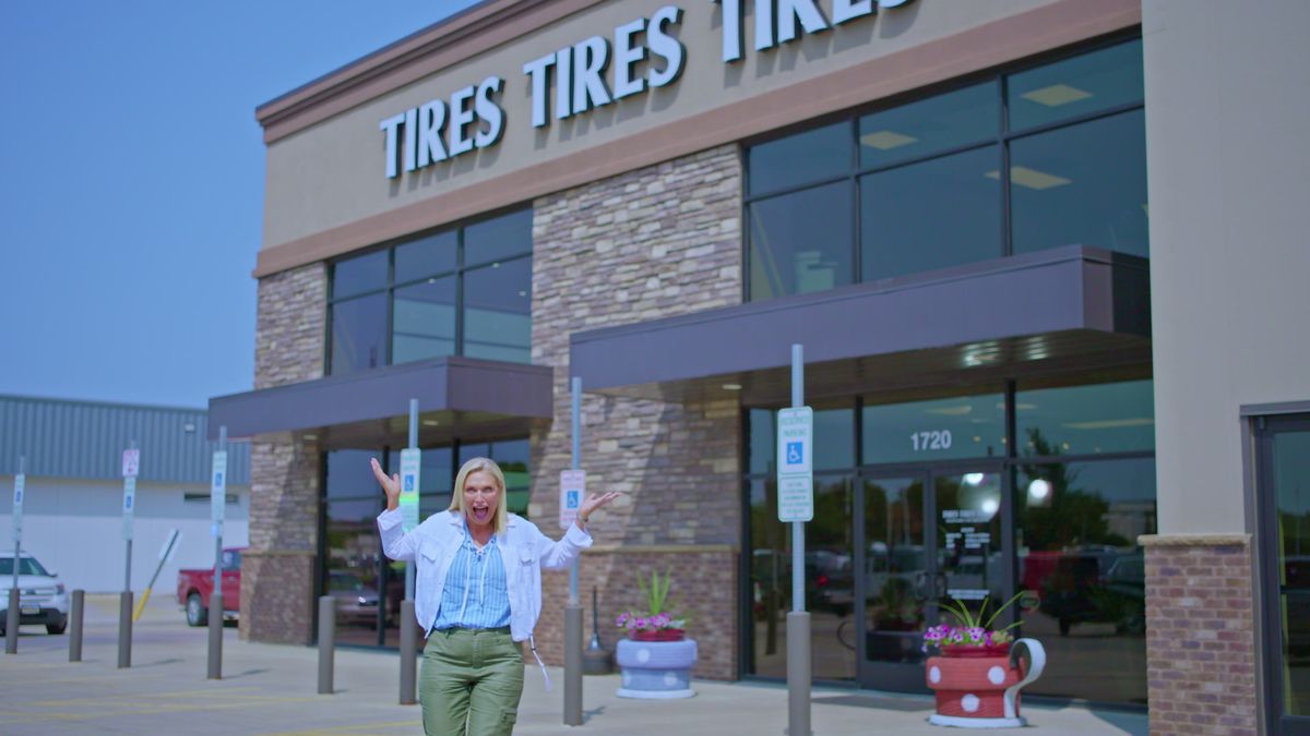 Tosca Musk outside Tires Tires Tires in Tosca Talks