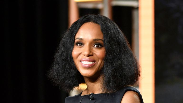 PASADENA, CALIFORNIA - JANUARY 17: Kerry Washington of "Little Fires Everywhere" speaks during the Hulu segment of the 2020 Winter TCA Press Tour at The Langham Huntington, Pasadena on January 17, 2020 in Pasadena, California. (Photo by Amy Sussman/Getty Images)