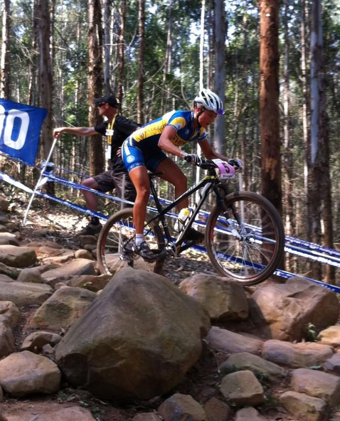 U23 rider Jenny Rissveds (Sweden) during training
