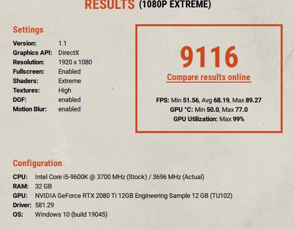 GTX 2080 Ti 12 GB engineering sample