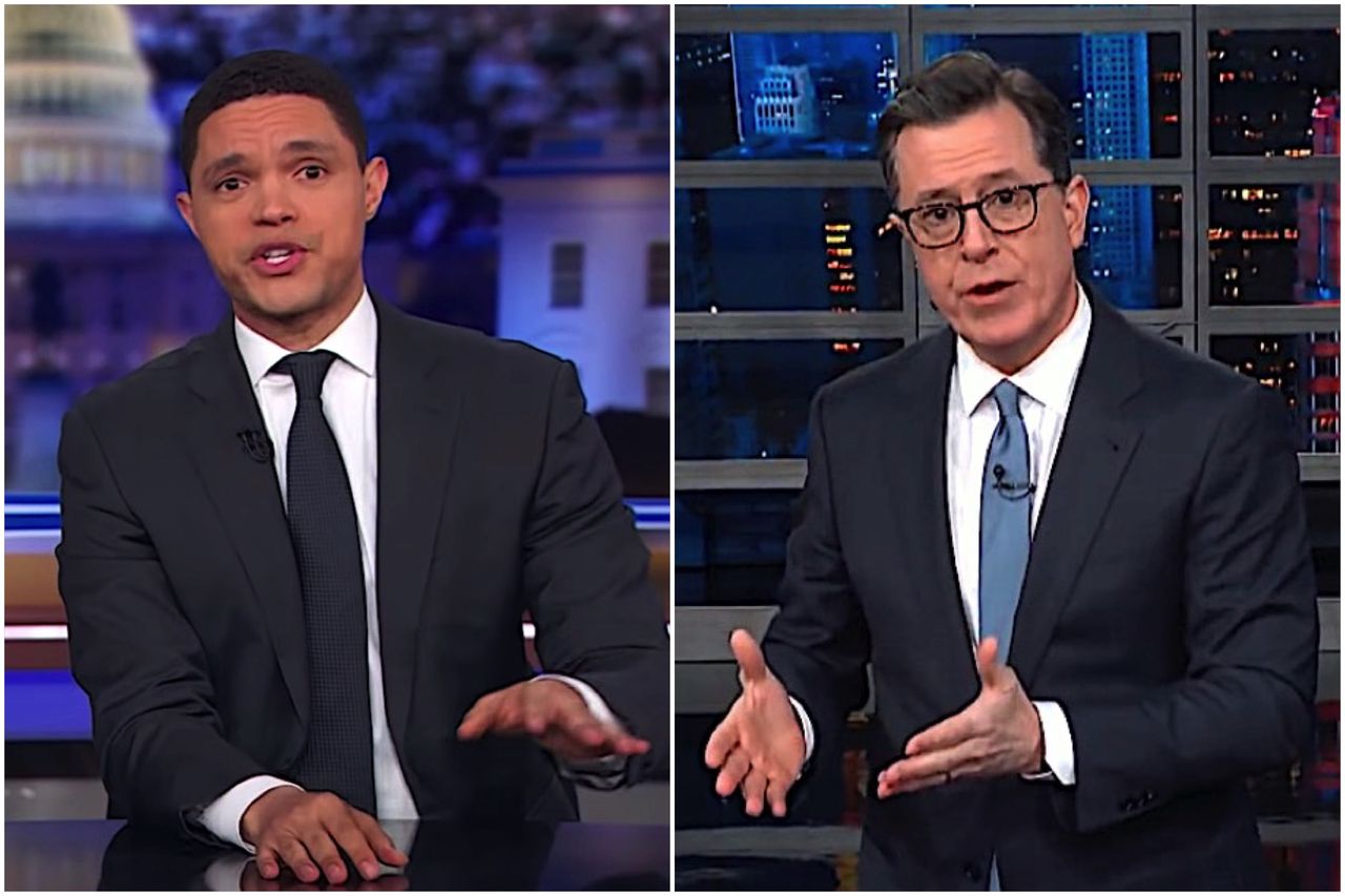 Trevor Noah and Stephen Colbert on Jussie Smollett