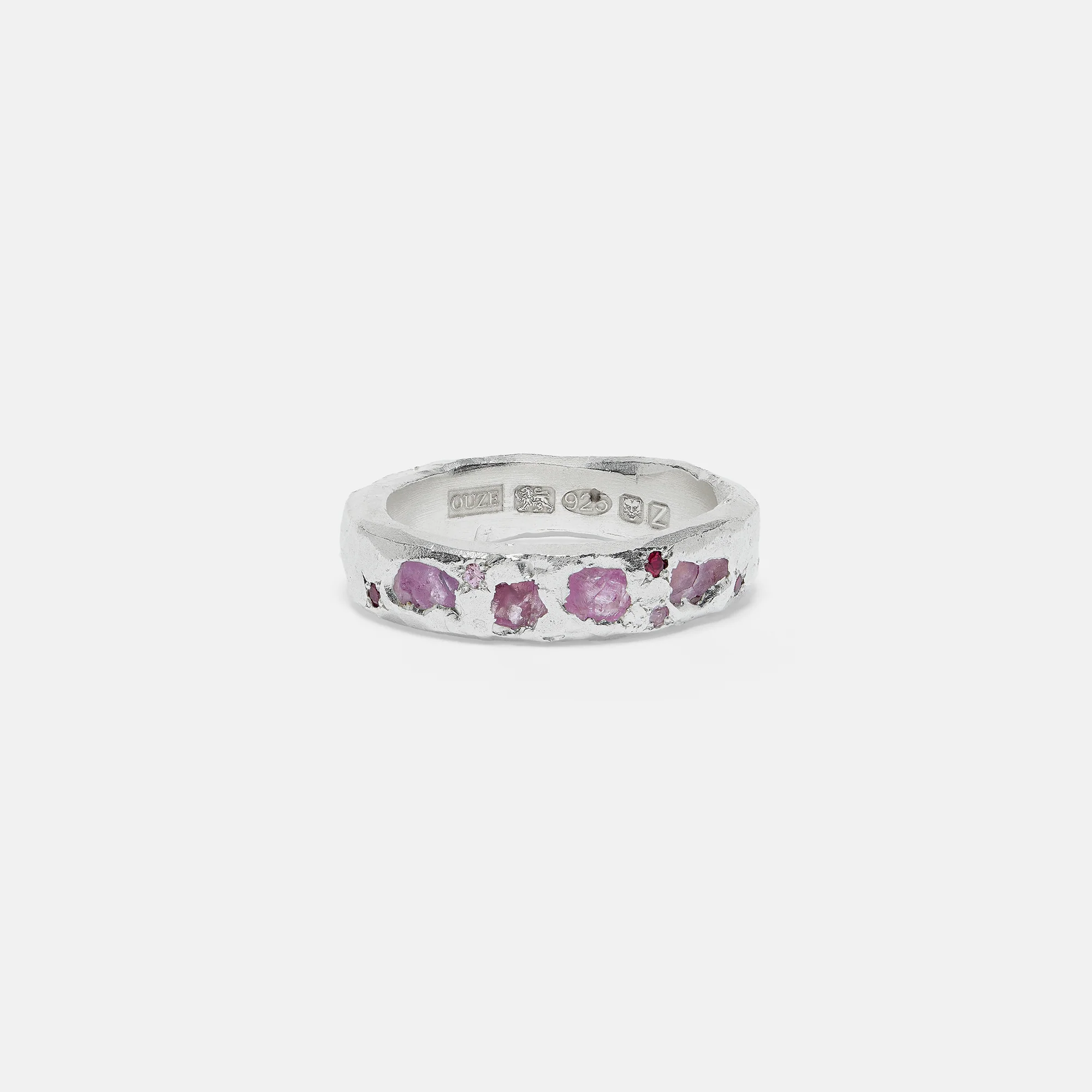 The Ouze, Pink Sapphire &amp;amp; Ruby Cluster Ring