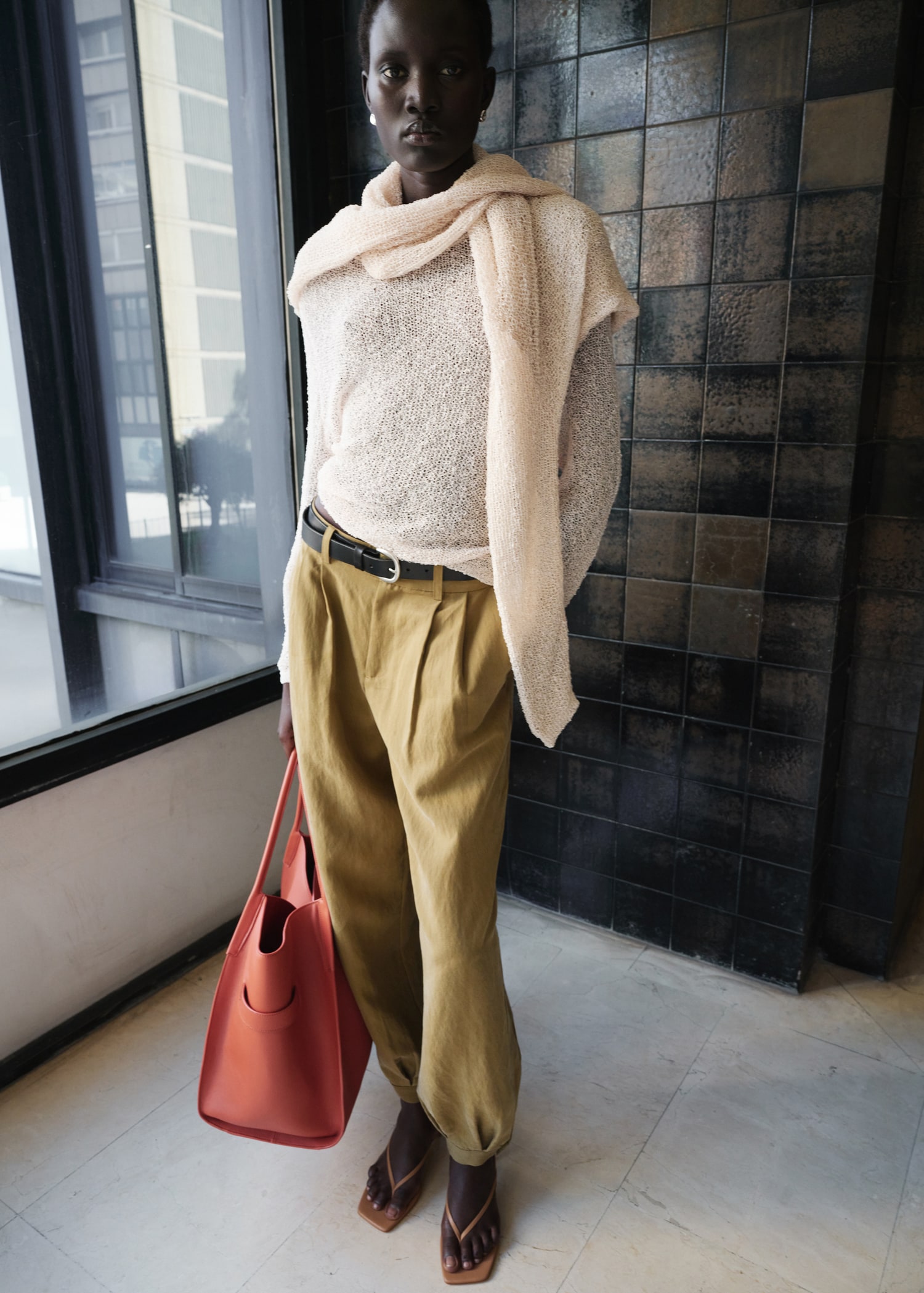 Lyocell Baggy Pants - Women | Mango Usa