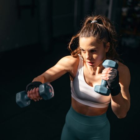 Woman working out