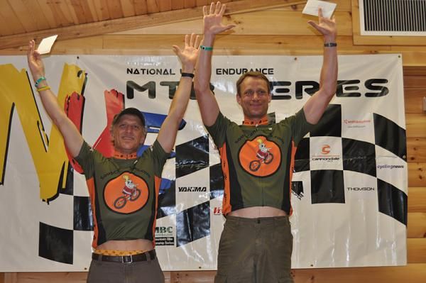 100km singlespeed men's podium at the Mohican 100