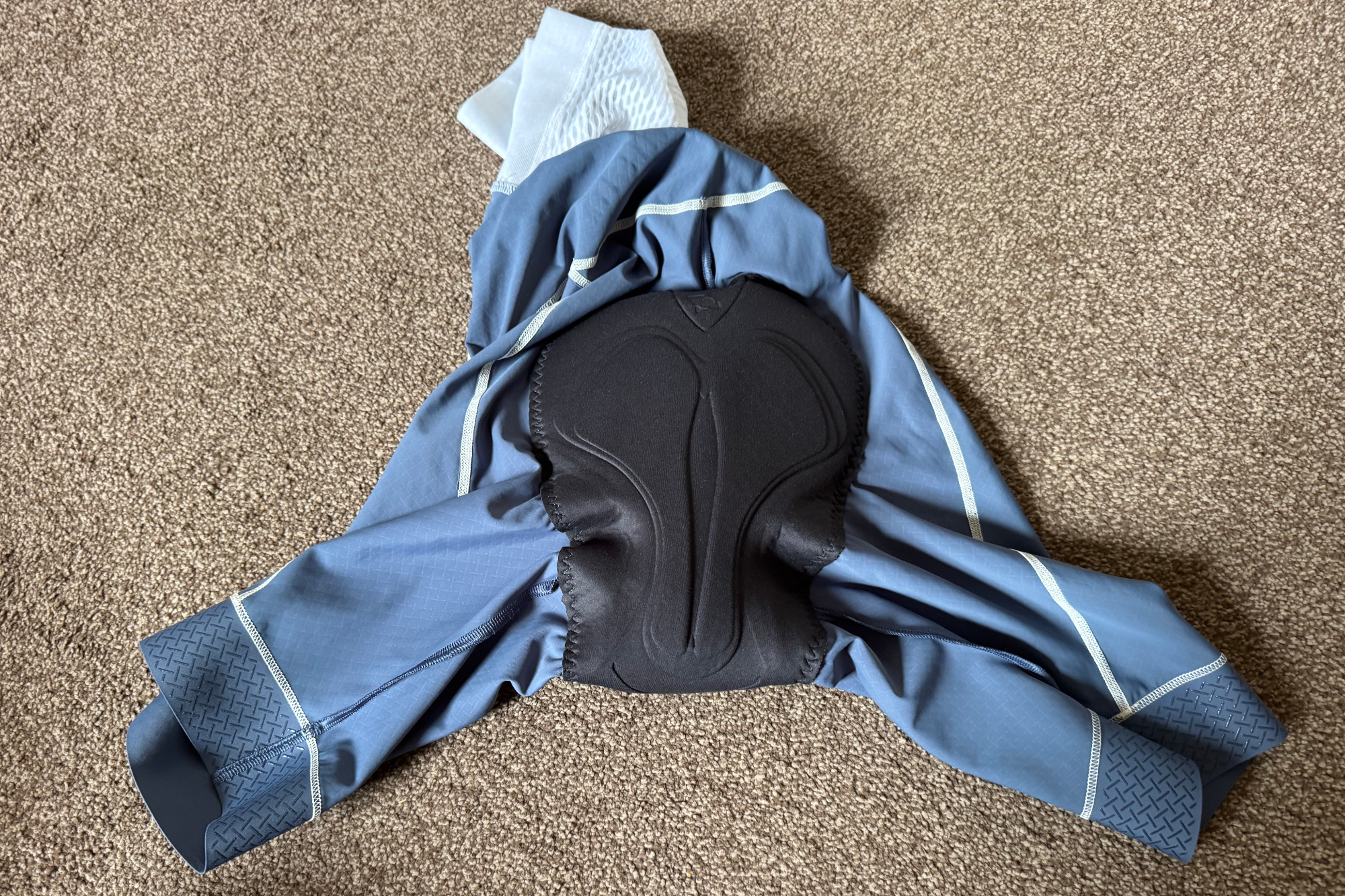 Detail of the chamois pad in the PNS Mechansim bib shorts 2025