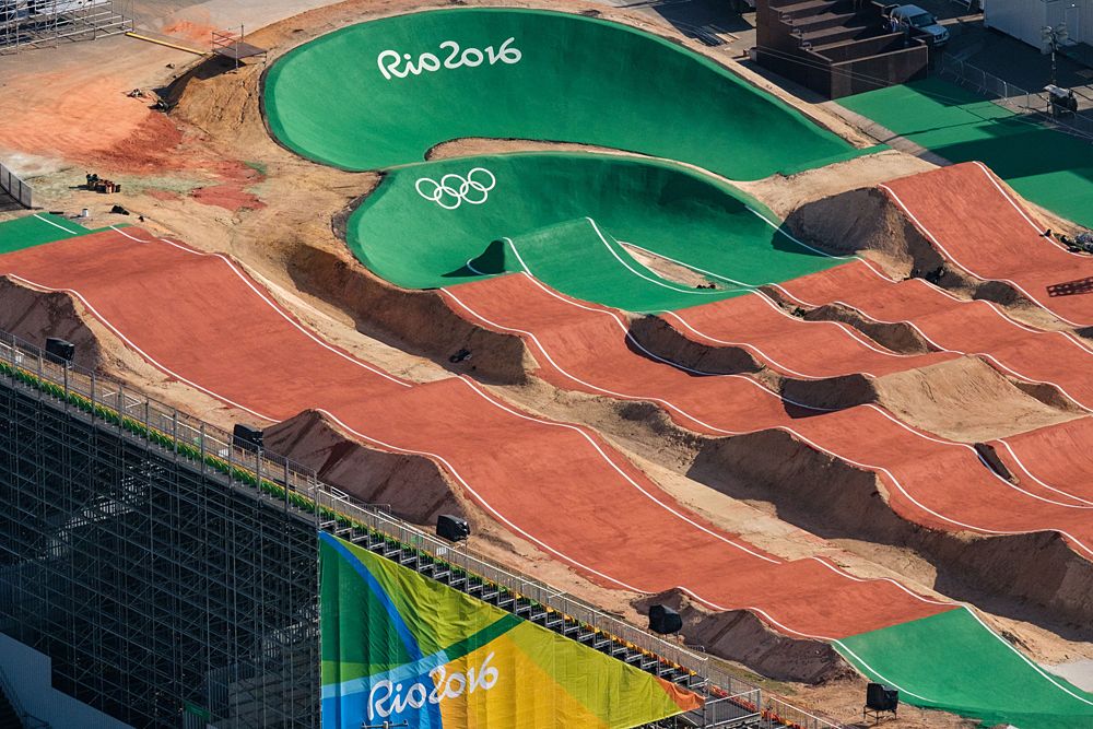 The Olympic Games BMX venue in Rio