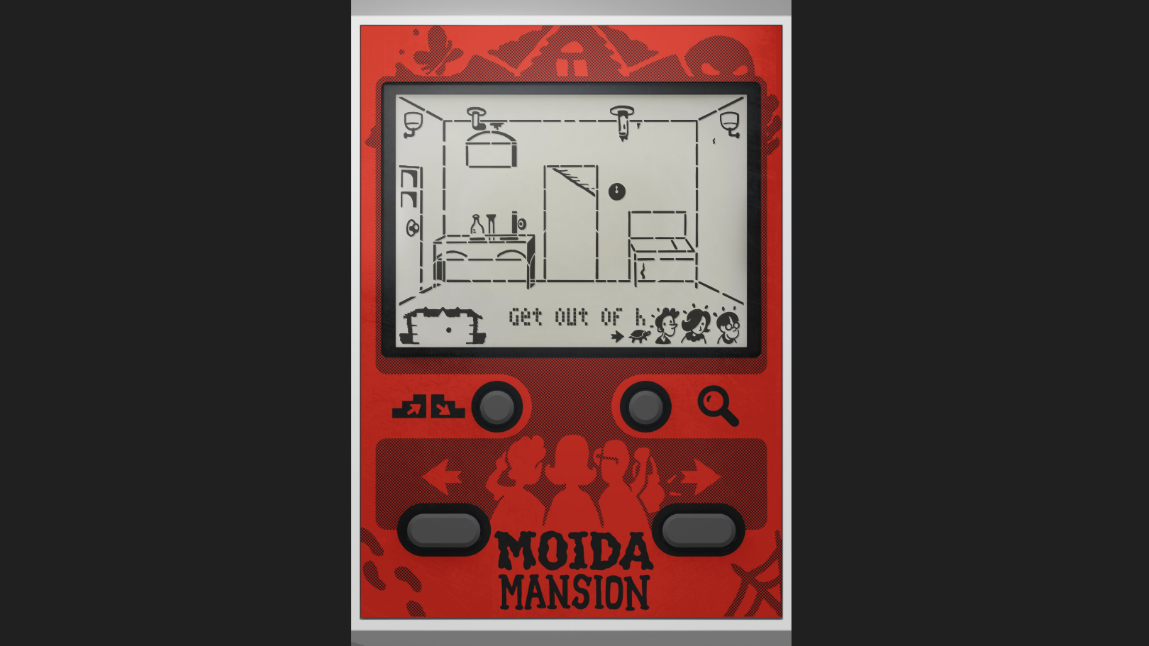 Moida Mansion LCD browser game from Lucas Pope