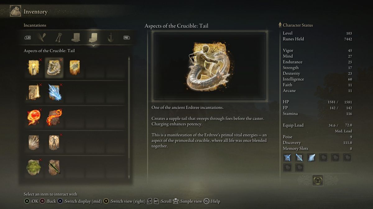 crucible tail lore
