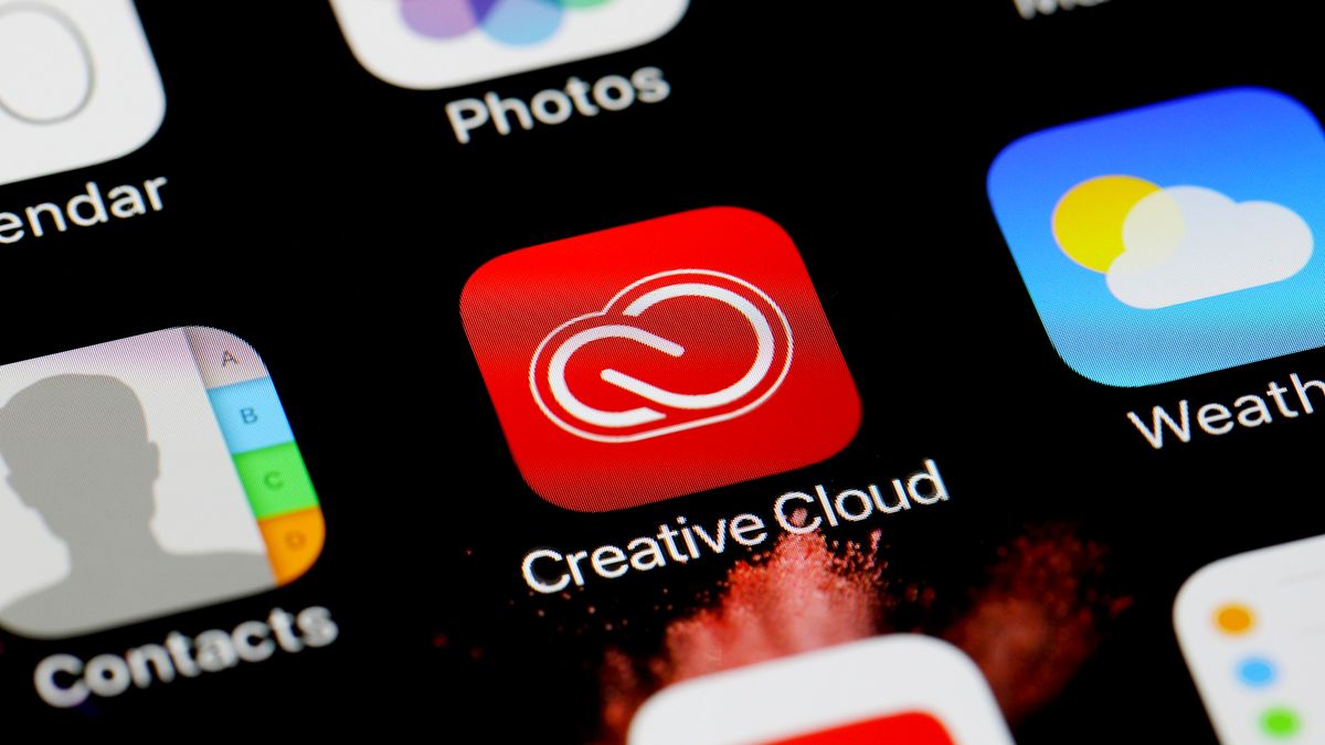 Creative Cloud app on phone screen