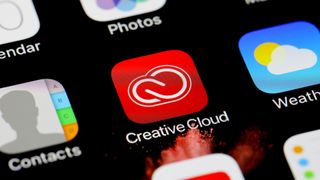 Creative Cloud app on phone screen