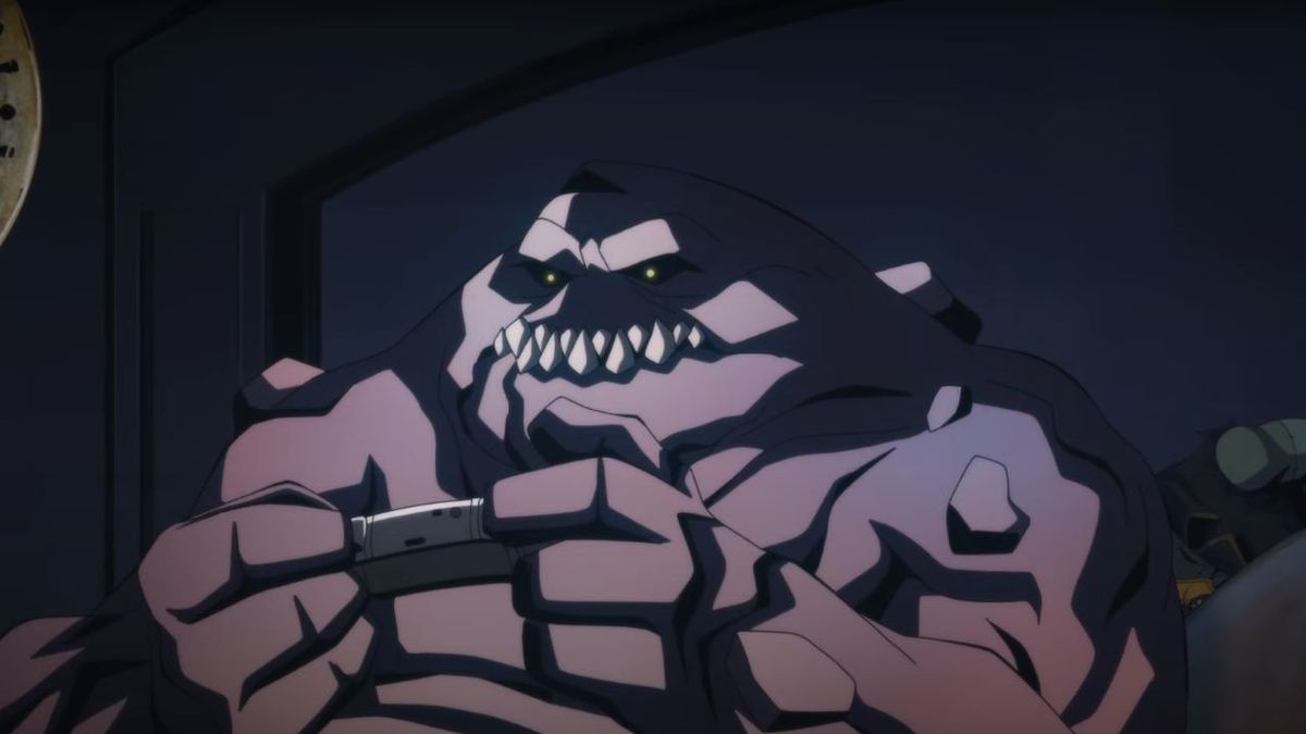 Clayface playing video games in Creature Commandos