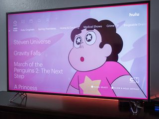 Hulu Steven Universe on TV screen