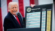 President Donald Trump unveils tariffs