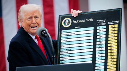 President Donald Trump unveils tariffs